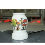 Đèn tinh dầu hoa văn Phố Cổ| Dáng bầu thon| Xưởng Sx đèn tinh dầu