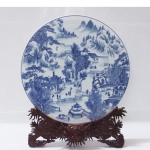 Tranh sứ hoa văn Sơn Trang Tiên Cảnh|Tranh trang tri D36|Sứ Bảo Minh