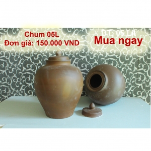 Chum sành 05 lit Bảo Minh Bát Tràng