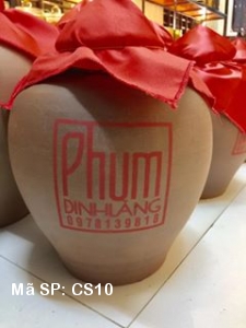 Chum 10L Phum Đinh Lăng | Một sản phẩm Chum Sành Bảo Minh Bát Tràng
