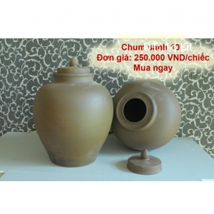 Chum sành ngâm rượu Bảo Minh Bát Tràng 10 Lit