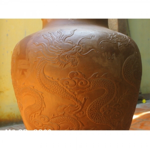 Chum sành Ngũ long tranh châu sứ Bảo minh Bát trang